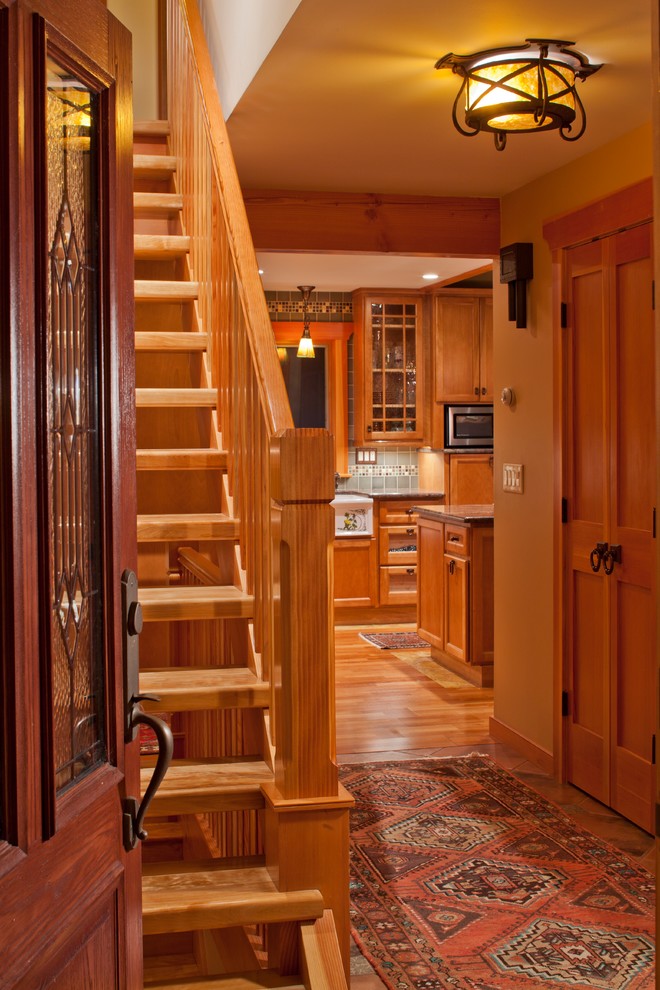 This is an example of a traditional entryway in Portland Maine.