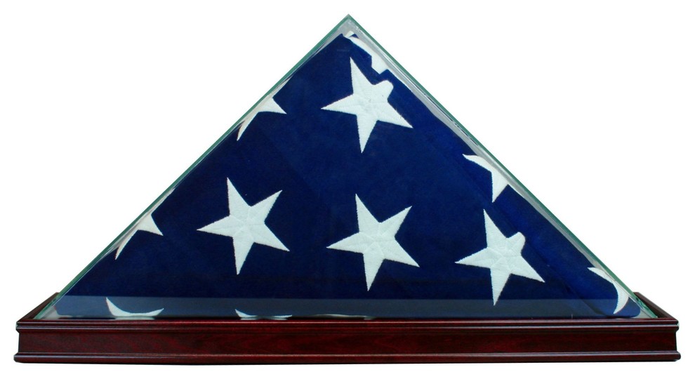 All Glass Flag Display Case 9.5x5 Traditional Flags And Flagpoles
