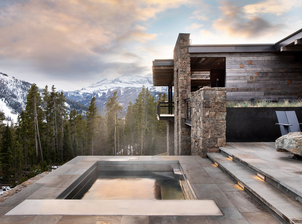 Pool - rustic pool idea