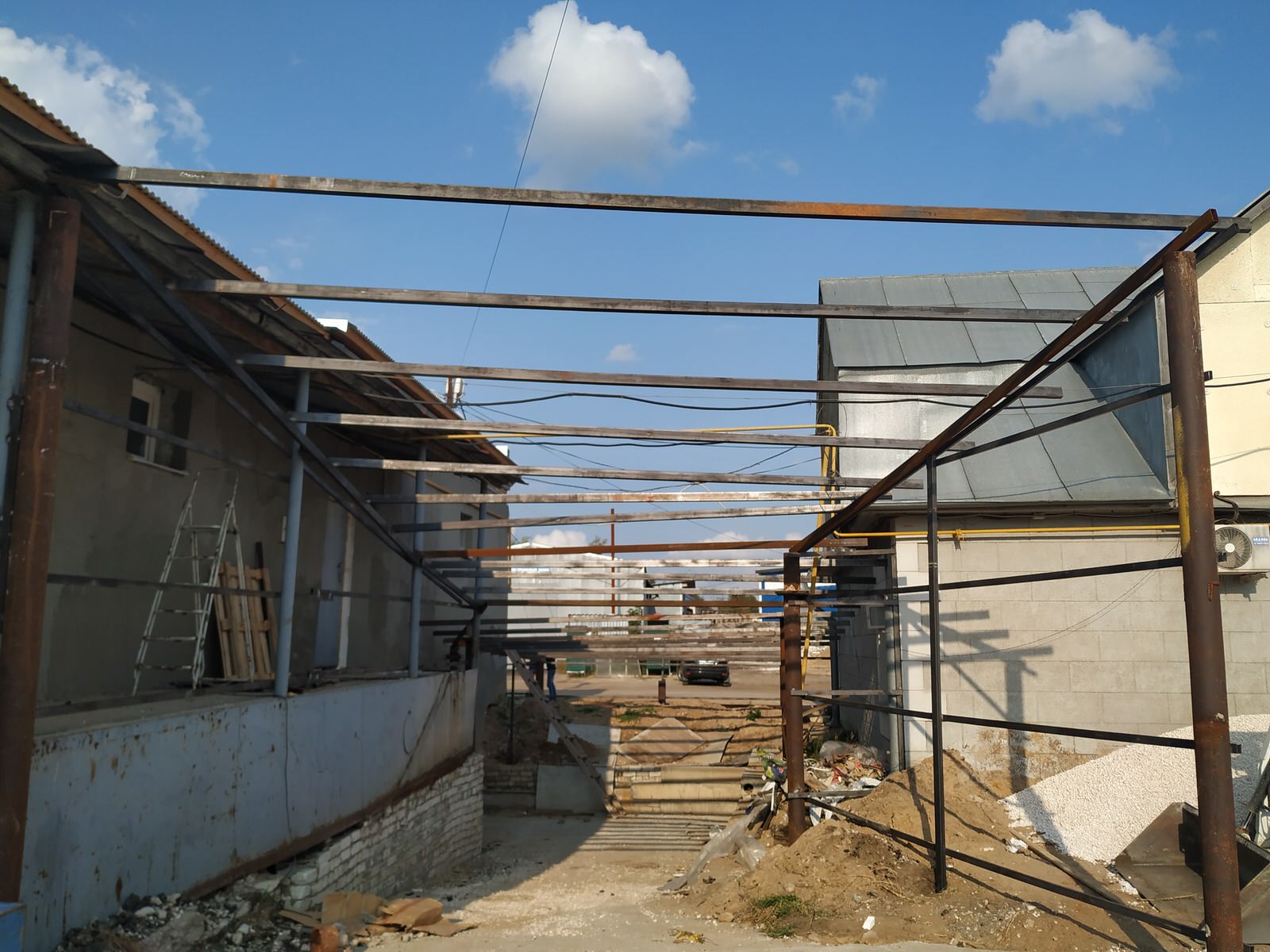 Конструкция под обшивку, навес.