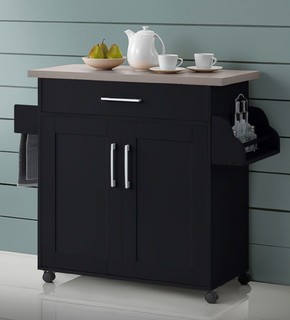 Kitchen Islands And Carts For Less Houzz Hodedah Import Inc Kitchen Island With E Rack Towel Chocolate