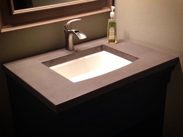 Custom Concrete Bathroom Countertop - Chicago - by Chicago Decorative ...