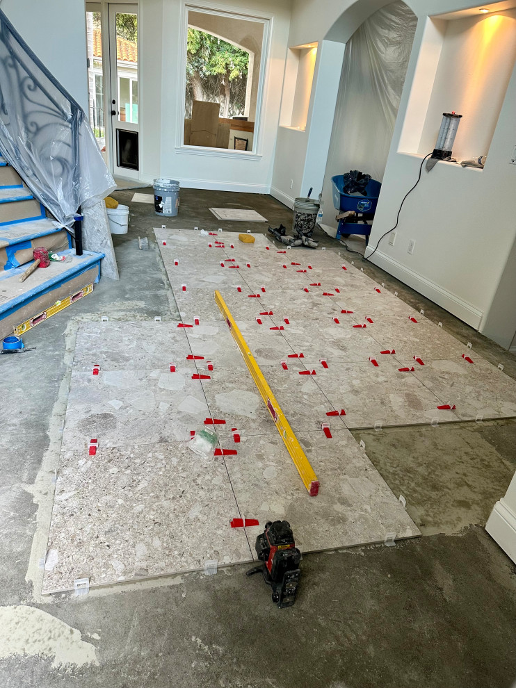 Tile installation