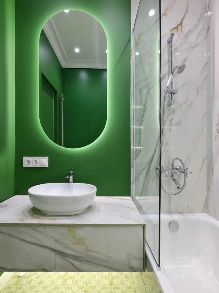 Дизайн и ремонт квартиры в Пречистенском переулке — Зелёный лейтмотив