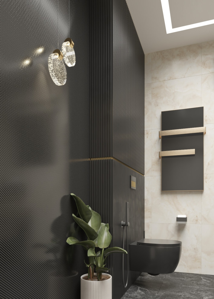 Санузел в чёрном