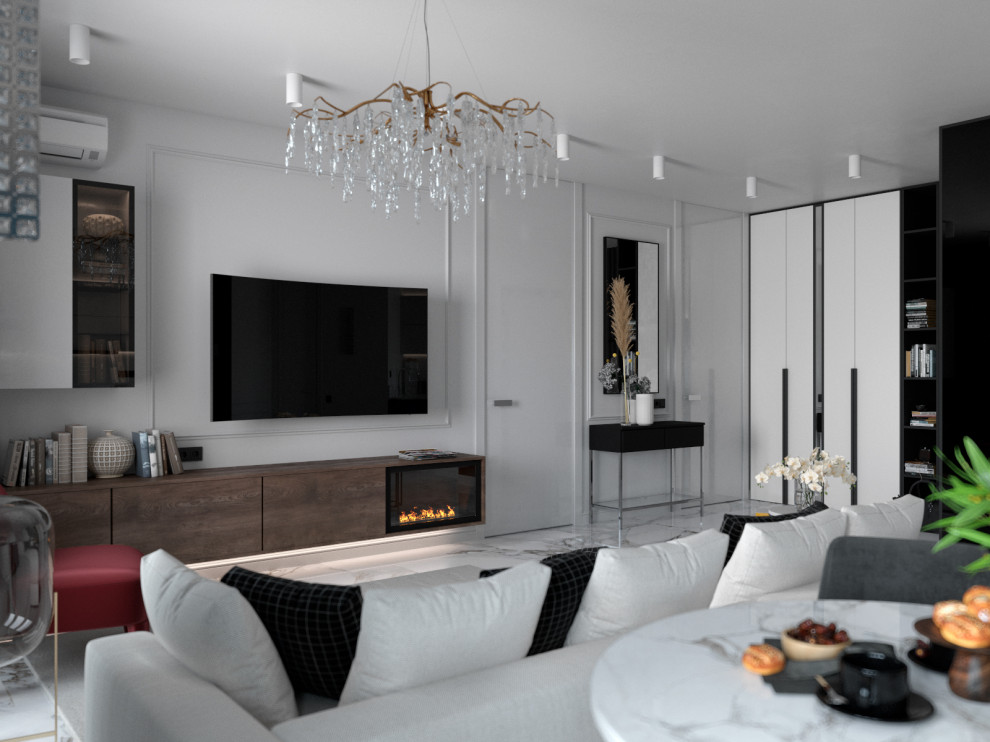 Проект современной светлой кватриры