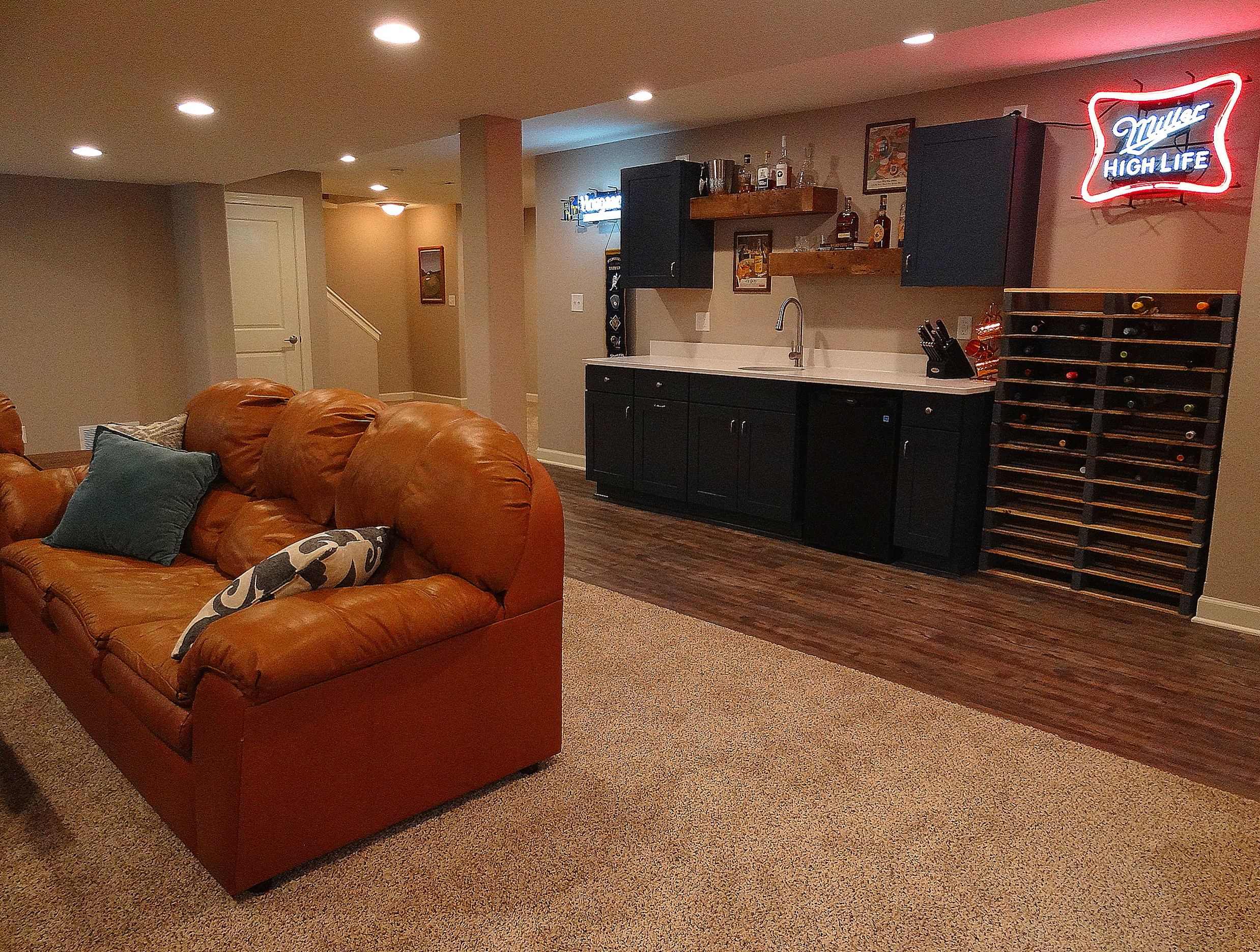 Lower Level Remodel in Lannon, WI