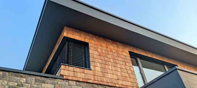 Dach&uuml;berstand modern-exterior