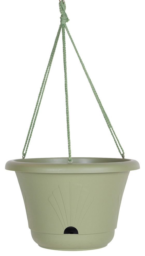 Bloem 13" Self Watering Hanging Basket Contemporary Outdoor Pots And Planters by Bloem Houzz