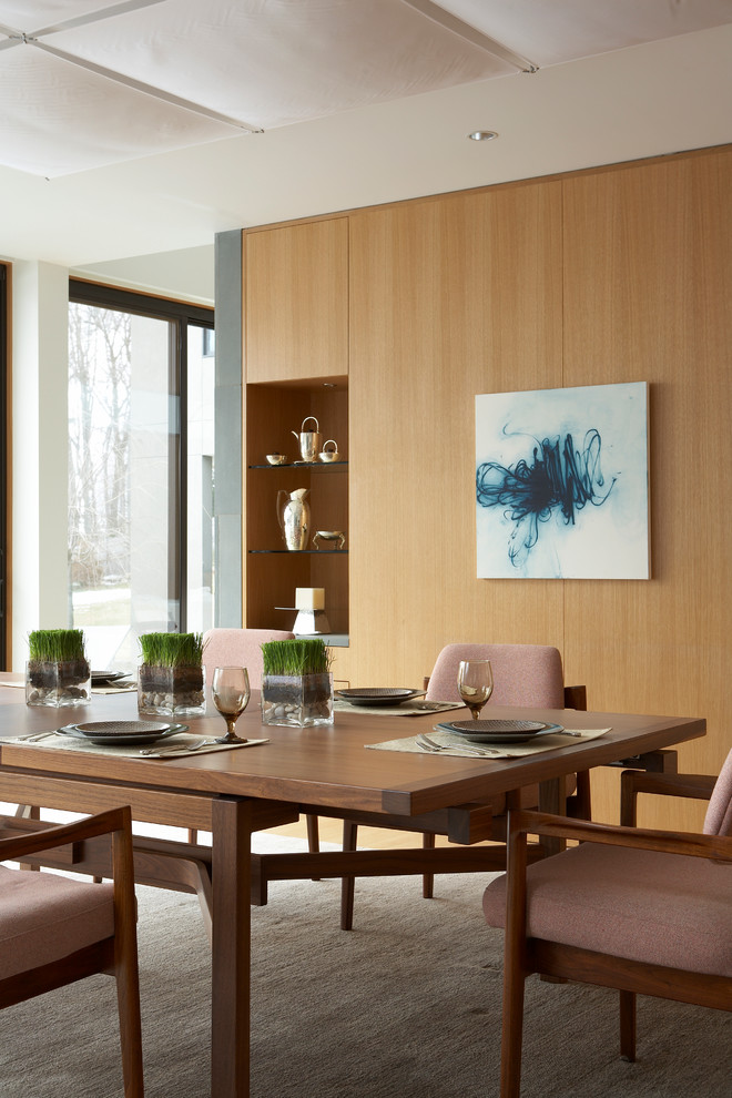 Contemporary dining room in New York.