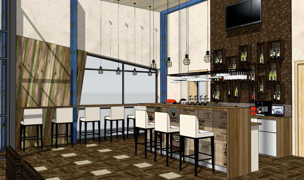 Кафе на берегу озера Еловое