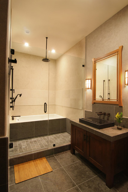 Traditional Japanese  Asian  Bathroom  Los Angeles by 
