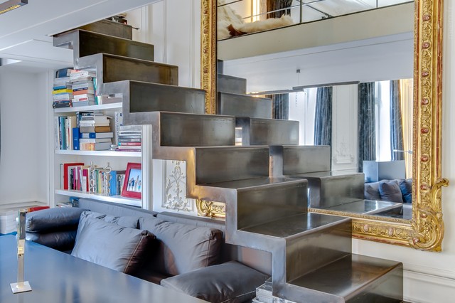 Loft &agrave; Paris eklektisk-trappe
