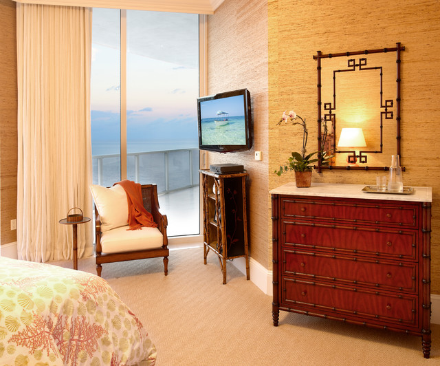 Miami Penthouse tropical-bedroom