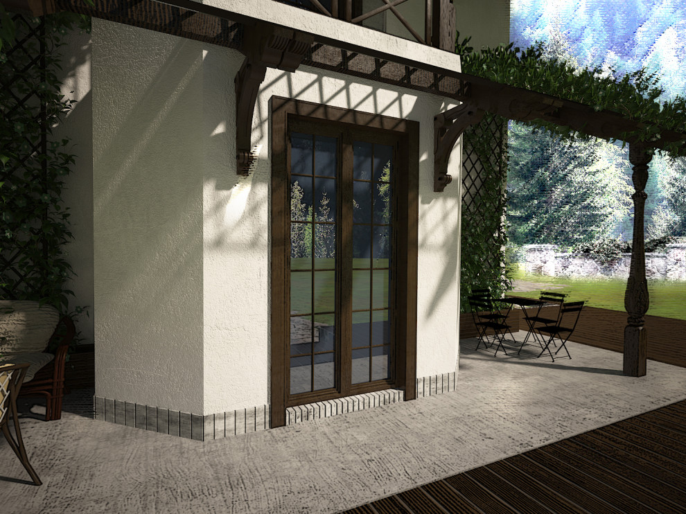 Загородный жилой дом( 2 этажа, S=200 м.кв )