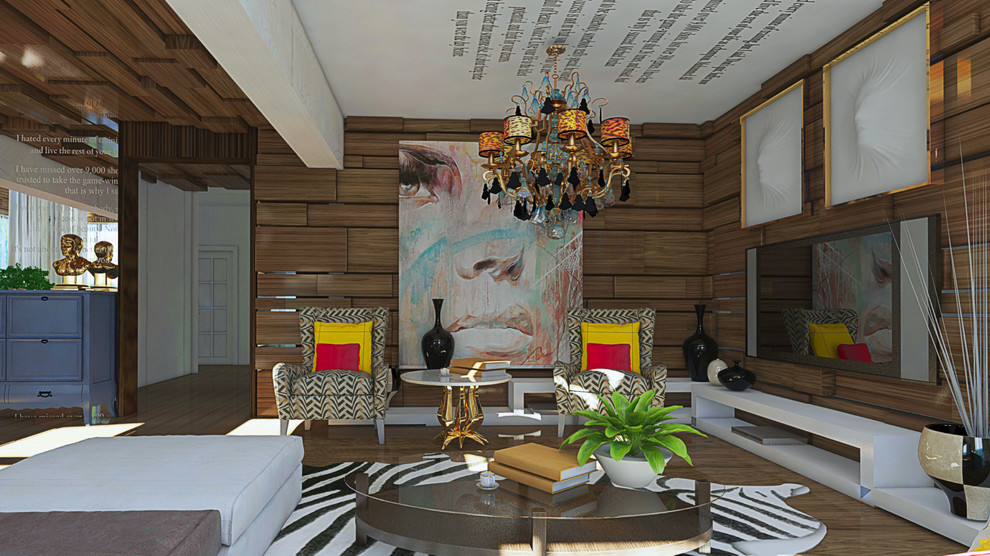 Интерьер чпстного дома поп-арт