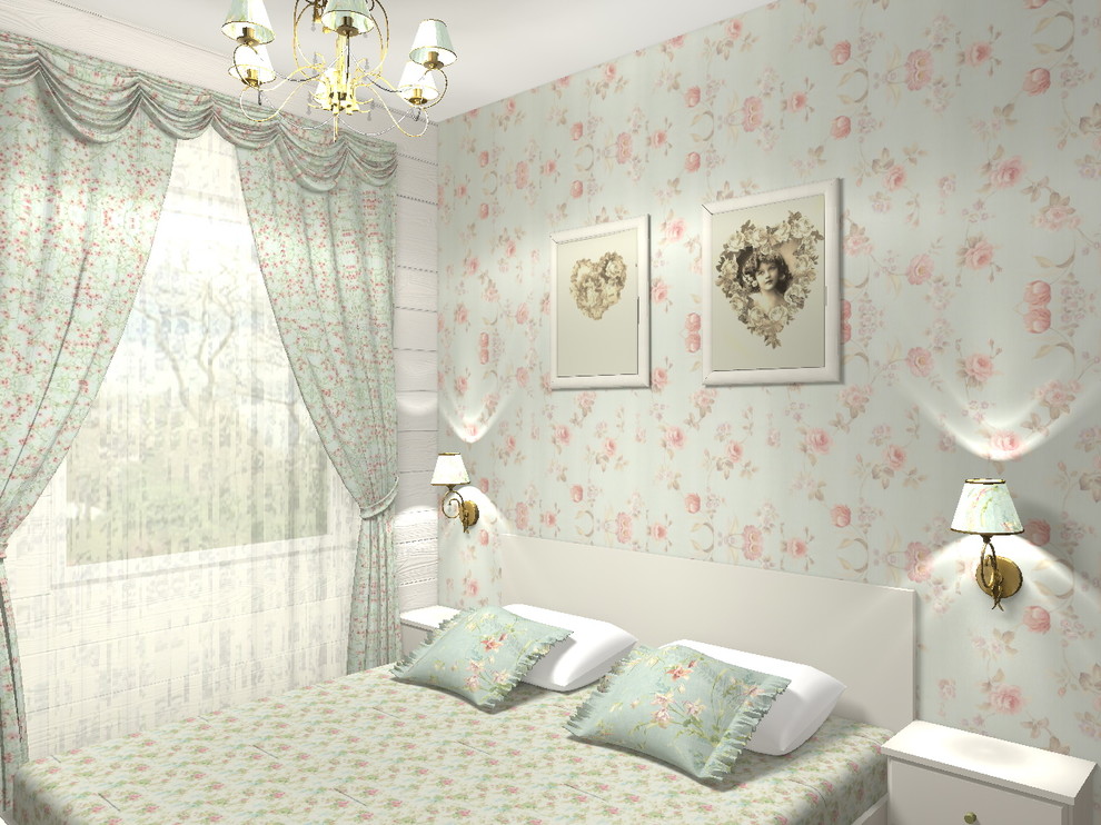 Деревянный дом в стиле "прованс"