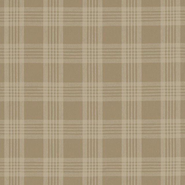 Oat Brown Plaid Print Upholstery Fabric Farmhouse Upholstery