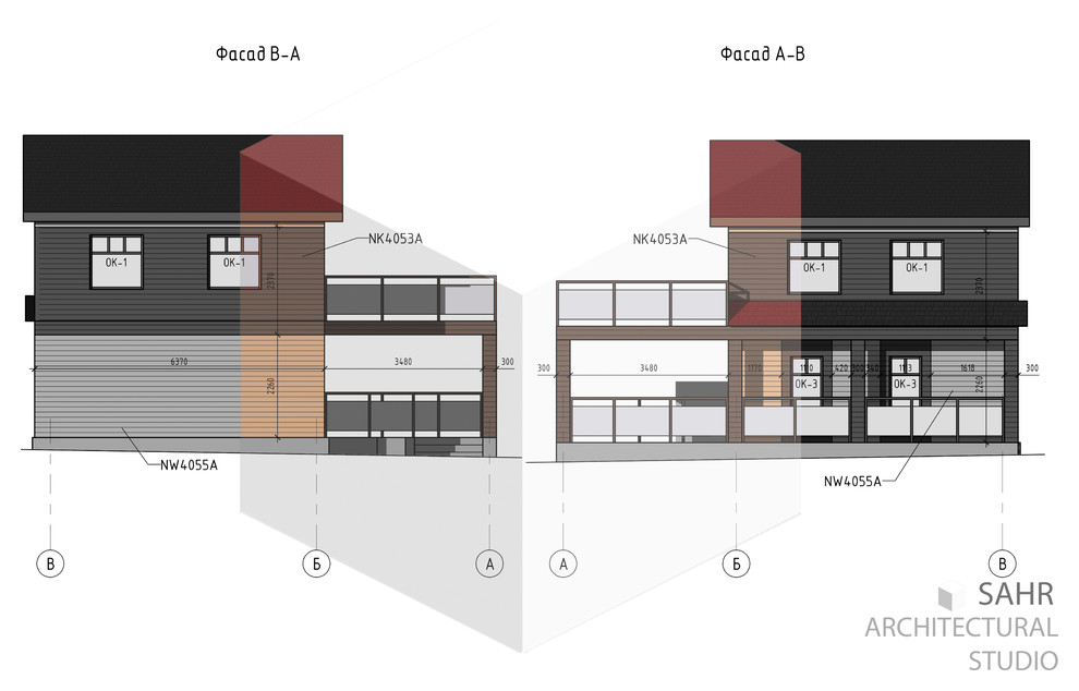 Индивидуальный  жилой дом, реконструкция фасадов.