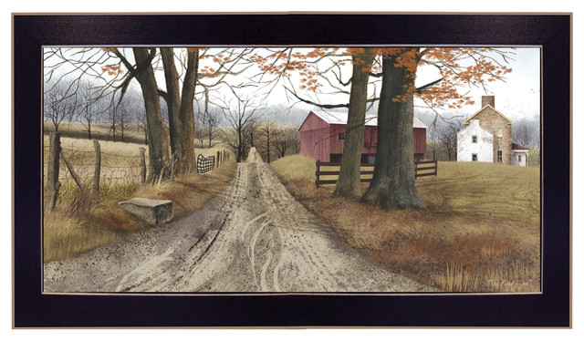 "The Road Home" by Billy Jacobs, Ready to Hang Framed Print, Black Frame