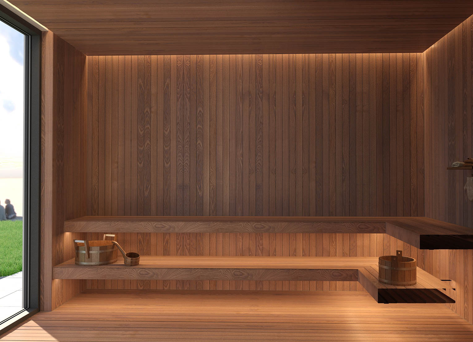 Спа-зона в проекте загородного дома Mountain House