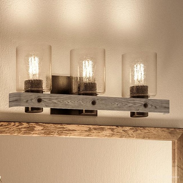 Luxury Farmhouse Bath Vanity Light, Adelaide Series Industrial