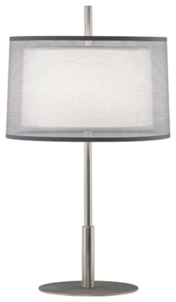 Robert Abbey S2194 One Light Accent Lamp Saturnia Stainless Steel