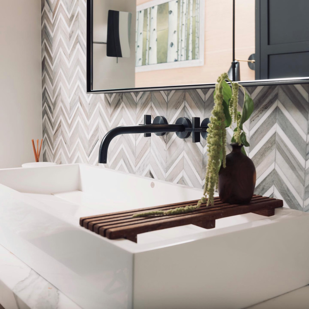 Example of a trendy home design design in Seattle