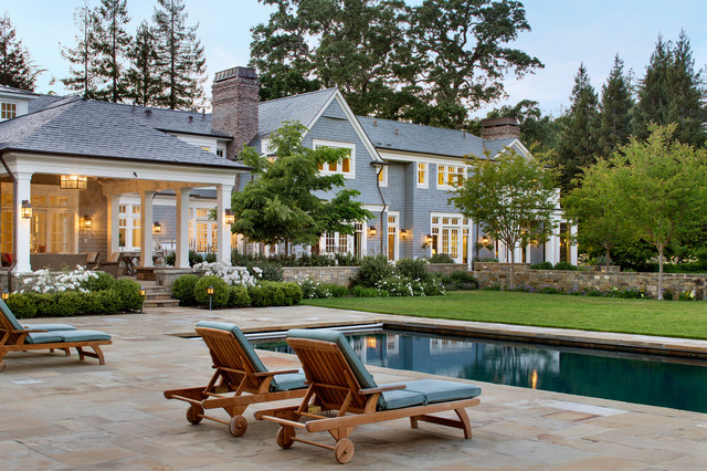 Two Oaks traditional-house-exterior