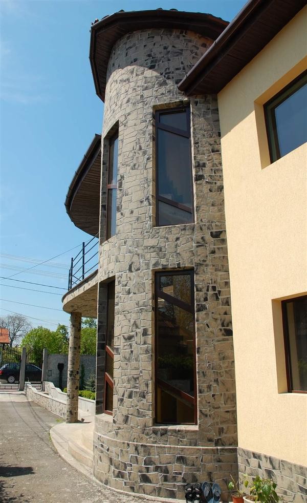 Фасад с гибким камнем