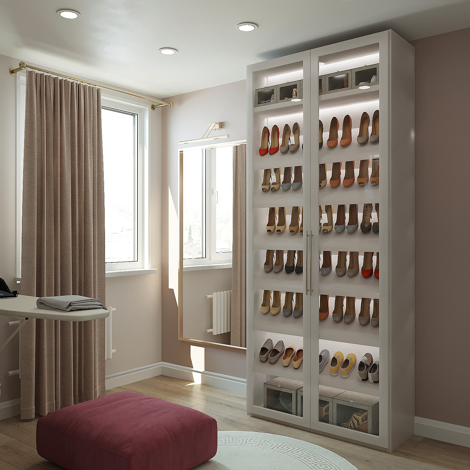 Трехкомнатная квартира для молодой девушки