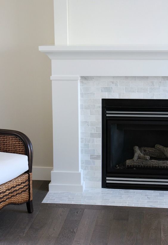 New Fireplace Tile: Carrara Marble Style....thoughts?