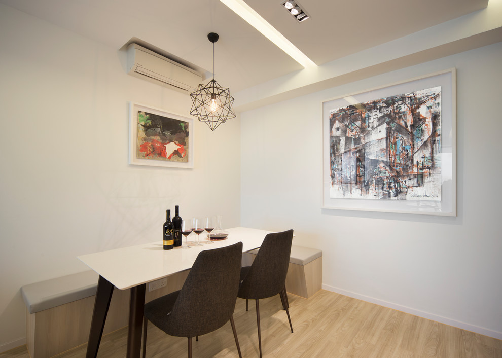 Scandinavian dining room in Singapore.