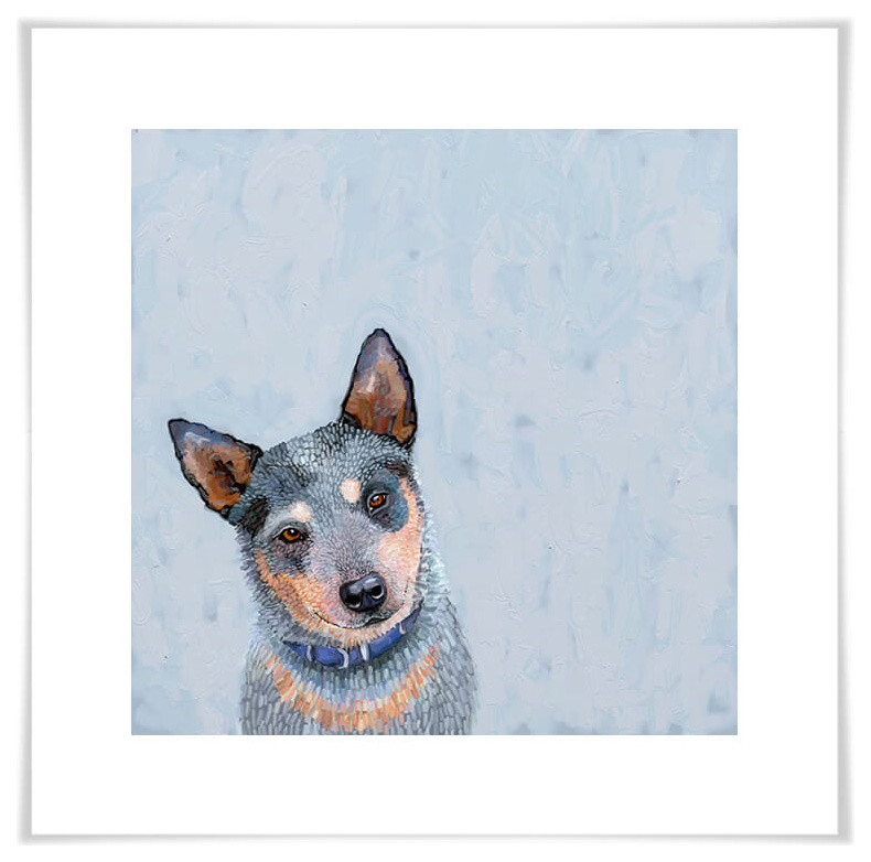 Best Friend - Blue Heeler" Art Prints by Cathy Contemporary - And Posters - GreenBox Art + Culture | Houzz