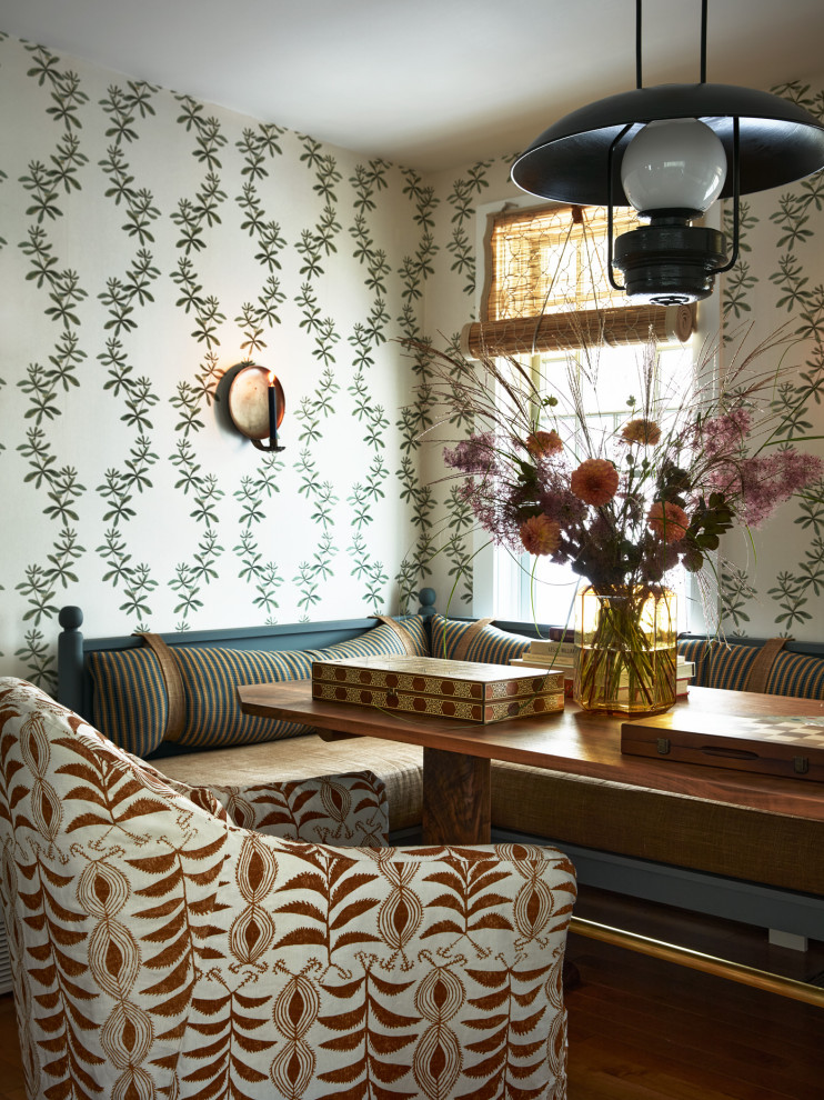 Rockport Summer House - Dining room - coastal dining room idea in Boston