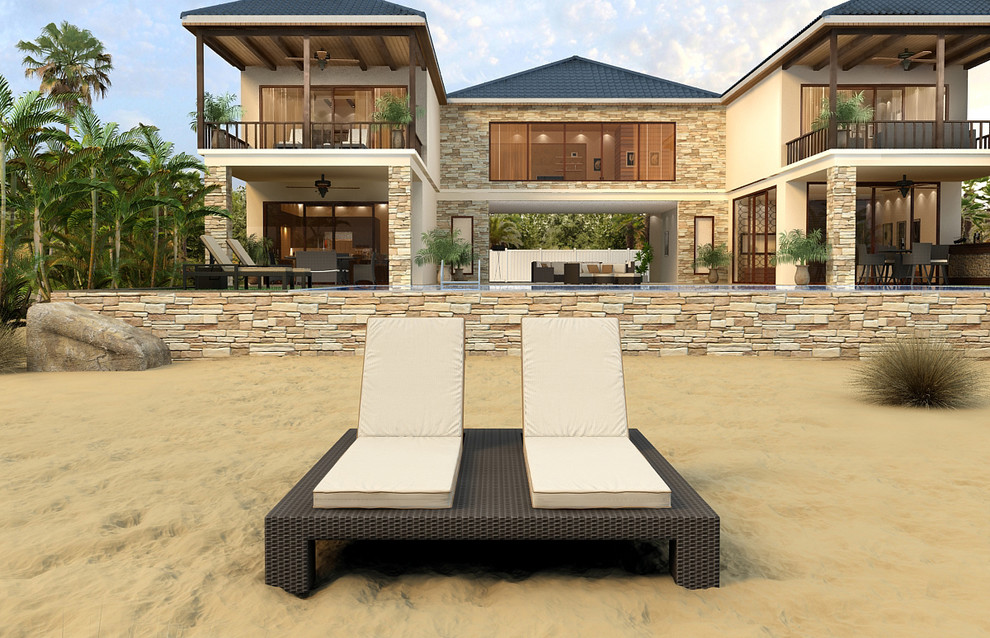 Hampton Outdoor Wicker Double Chaise Lounge by Forever Patio