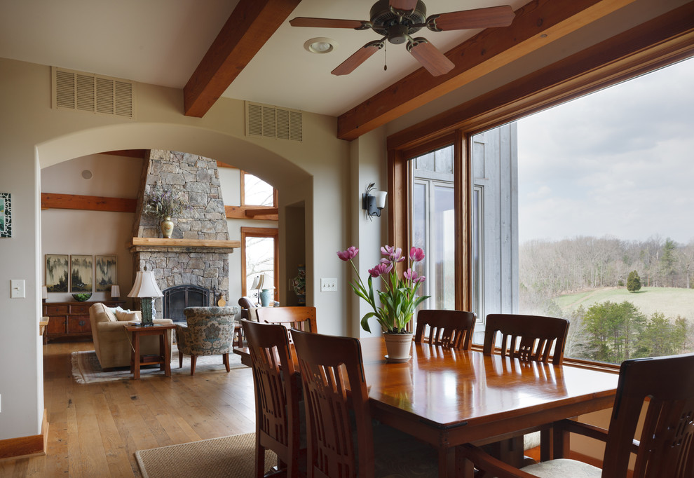 Design ideas for a country dining room in Richmond.