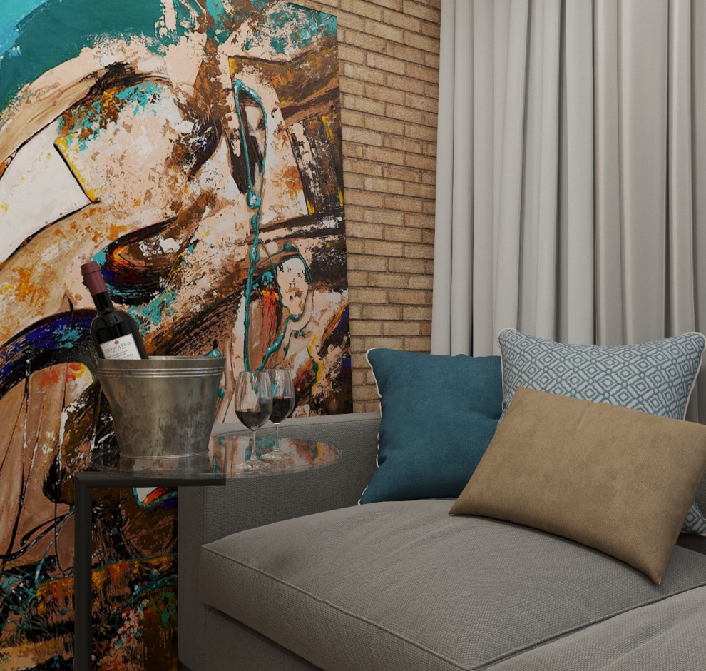 Кухня-гостиная для молодой пары