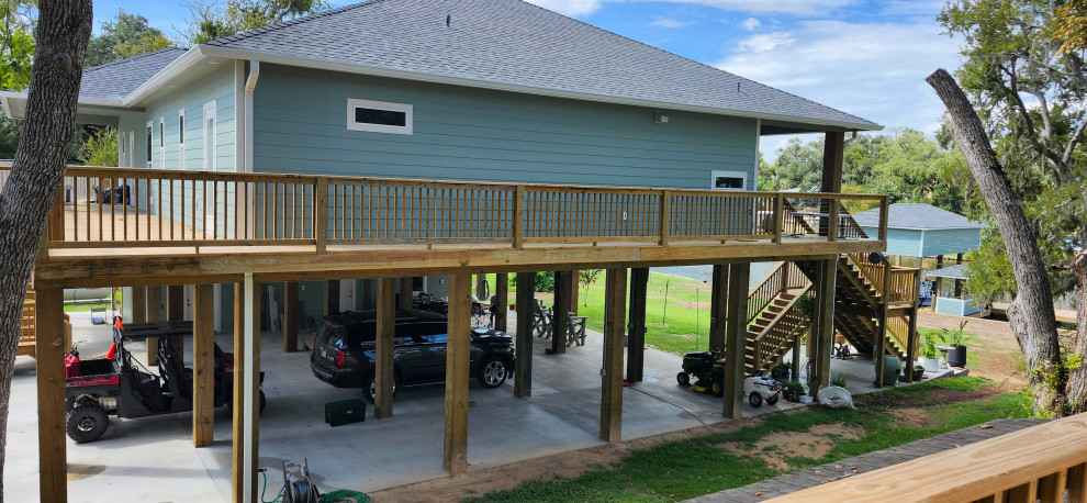 Custom New Home with Boat House