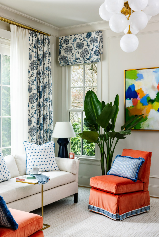 Southern Proper - Transitional - Living Room - Raleigh - by Roux ...