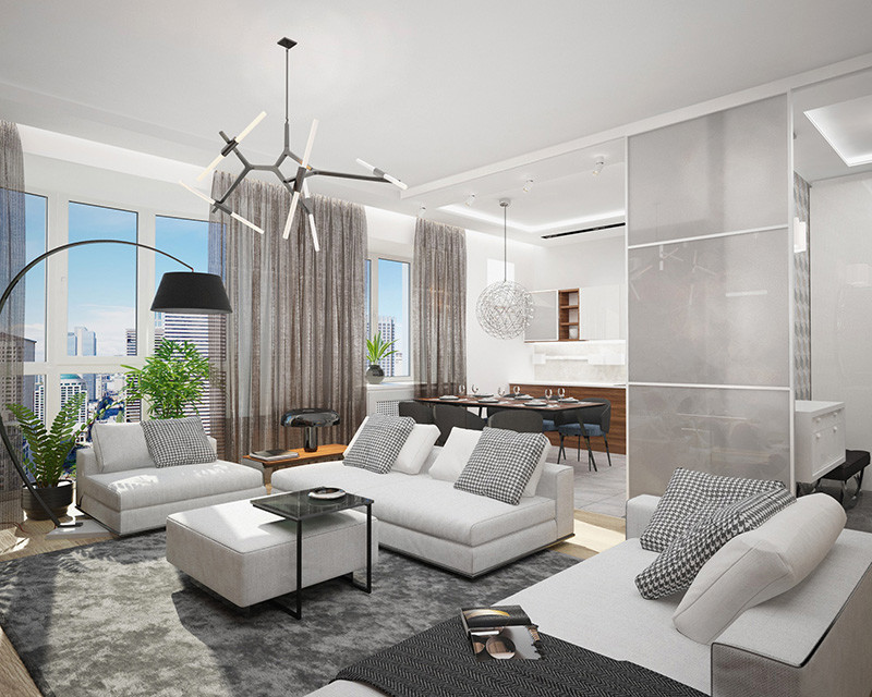 Квартира площадью 114,0 м2 в стиле "Минимализм"