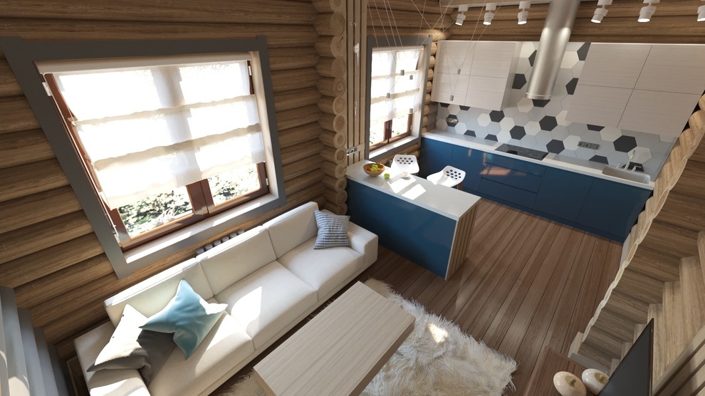 Интерьеры деревянного дома