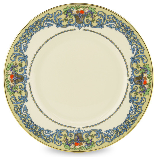 Lenox Autumn Accent Plates, Set of 4 Traditional Dinner Plates by
