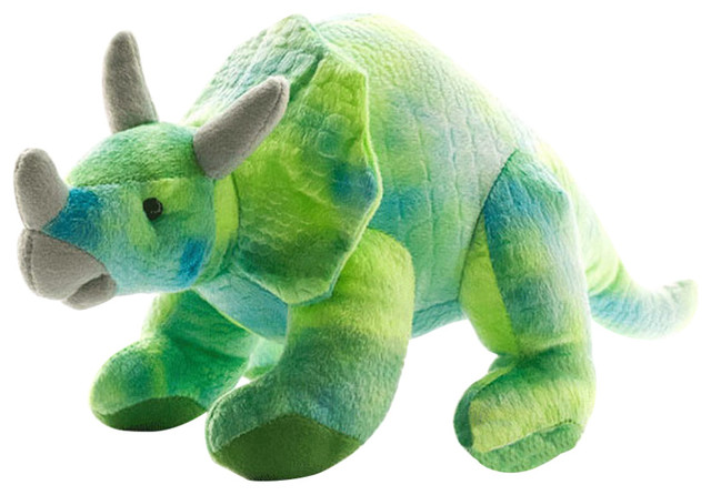 blue triceratops stuffed animal