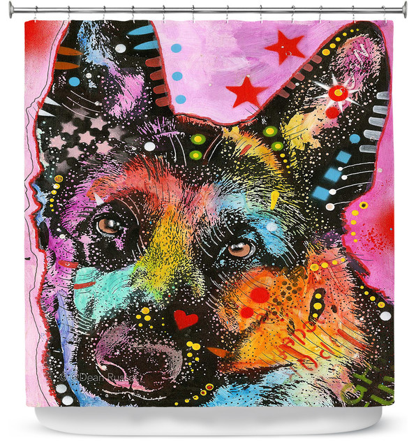 Dianoche Designs Shower Curtain By Dean Russo German Shepherd Dog Dianoche Designs Shower Curtain By Dean Russo German Shepherd Dog 25