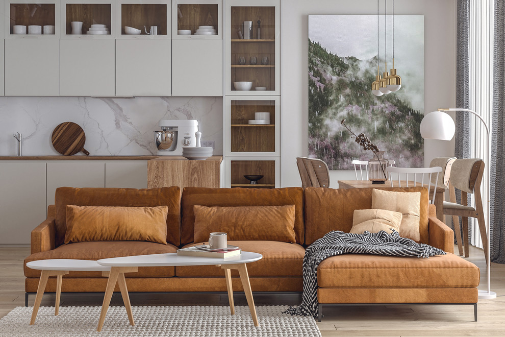 Интерьер квартиры для молодой пары в ЖК Загородный Квартал