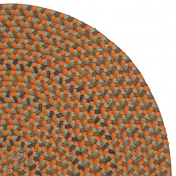 Winfield Rust 8x11, Oval, Braided Rug - Contemporary - Area Rugs - by ...
