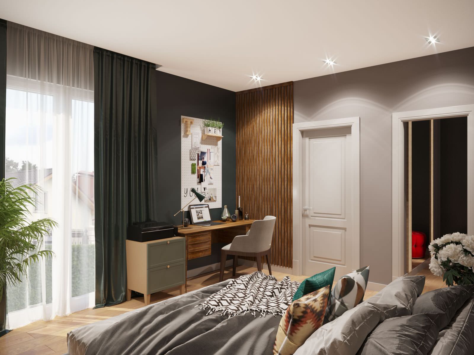 интерьер коттеджа в Подмосковье