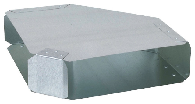 Imperial GV0092-C Galvanized Wall Stack Elbow, 90 Degree, 3-1/4" x 10 ...