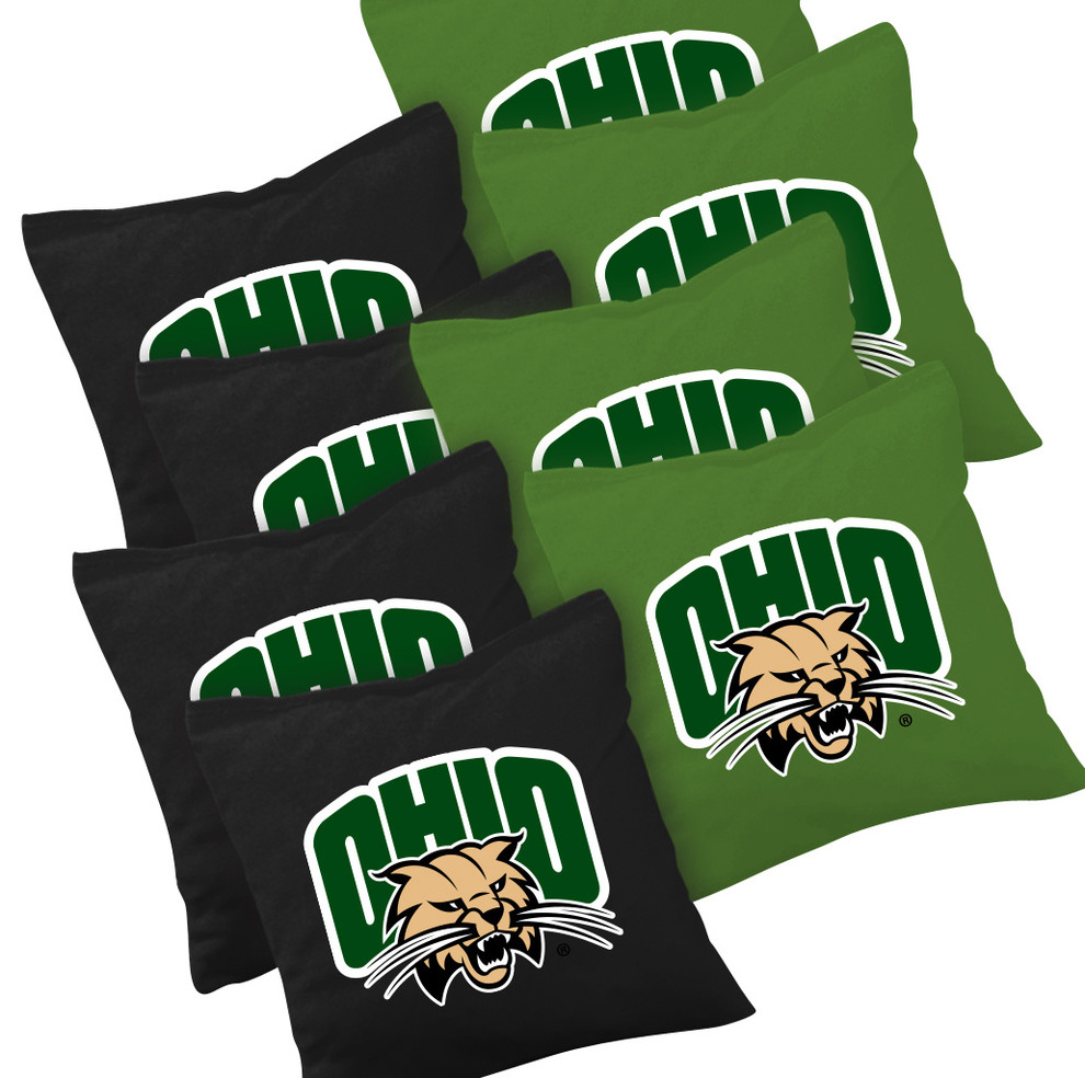 Ohio Bobcats Cornhole Bags Set of 8
